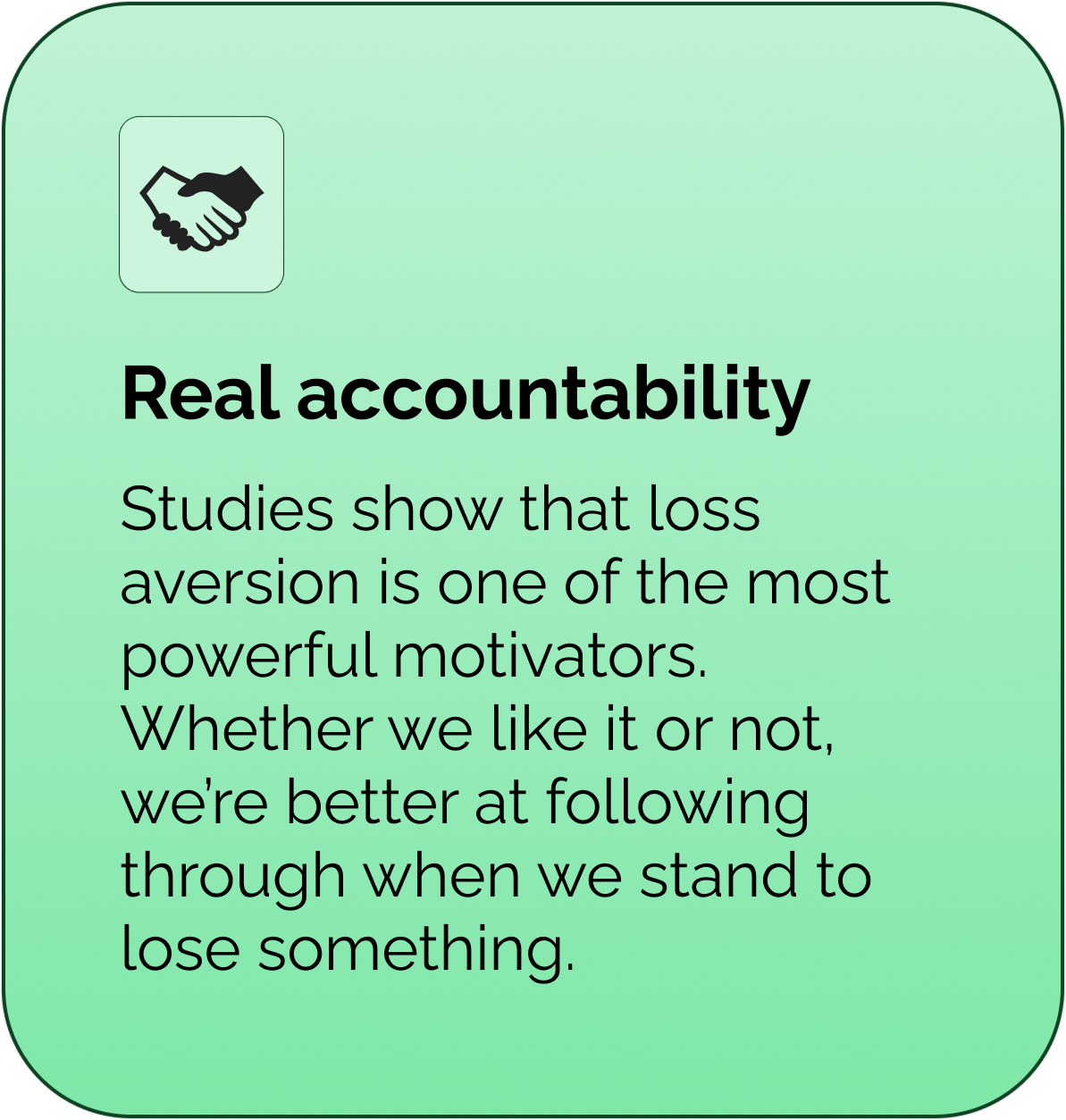 Real accountability